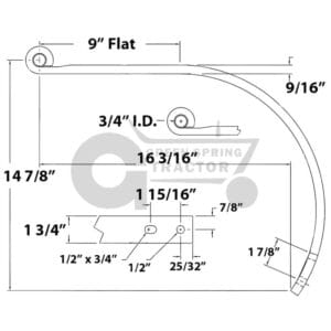 Shank To Fit John Deere Cultivators for John Deere AN183412