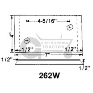 Landside Wear Pad To Fit John Deere for John Deere A15262, A16495