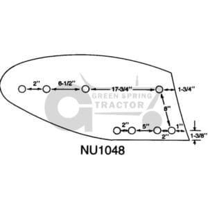Moldboard to fit John Deere 18" NU botto for John Deere A17431