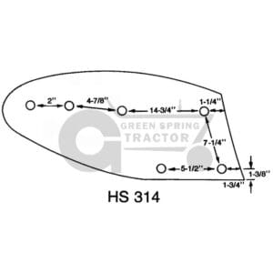 UHMW MOLDBOARD for John Deere