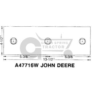 Landside To Fit John Deere Metric for John Deere A45226