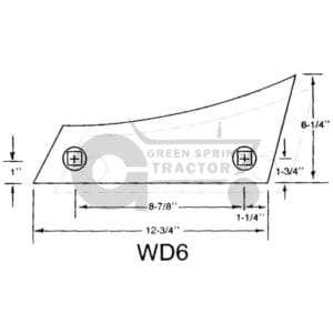 Shin To Fit John Deere 16" HS bottoms for John Deere A14702