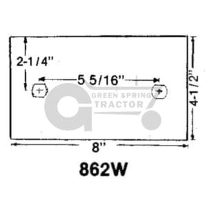 Landside Wear Pad To Fit John Deere for John Deere A27862