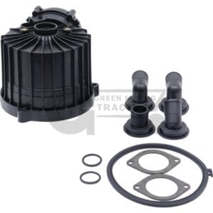 Bleed valve/oil separator for John Deere DZ106477, RE537155, RE538740, RE555331