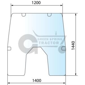 Windshield for John Deere L166877, L173349, L213348