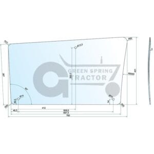 Side window for John Deere L171976