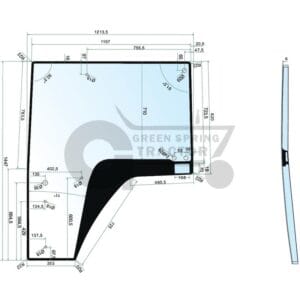 Door screen for John Deere R182009, R537496