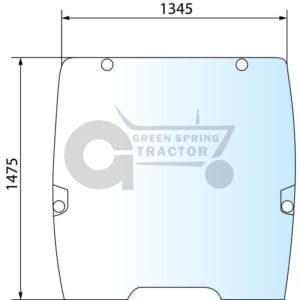 Panoramic windscreen for John Deere AL212716