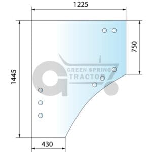 Door screen for John Deere L209796, L212968