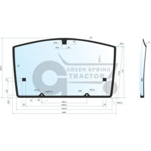 Rear screen for John Deere AL209501, AL212195