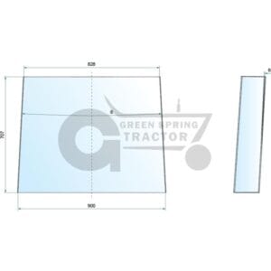 Window glass for John Deere L58953, L62978