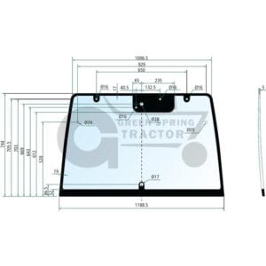 Rear screen for John Deere LVU10185