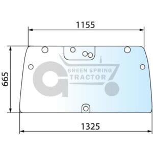 Rear screen for John Deere LVU10193