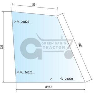 Door screen for John Deere AZ57506