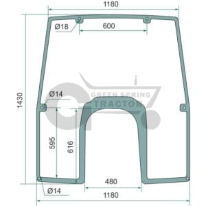 Windscreen for John Deere L166875, L211446