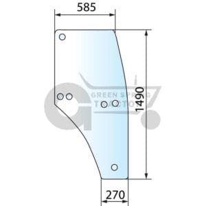 Door screen for John Deere ER200624