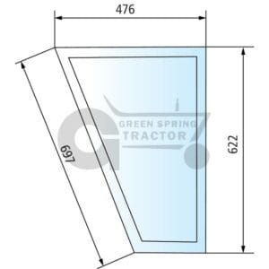 Door screen for John Deere AL25760, AL27356