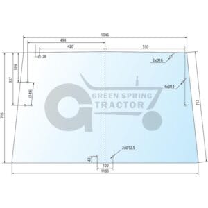 Rear screen for John Deere L36075