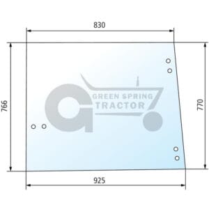Side window for John Deere L38309