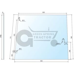 Side window for John Deere L57977
