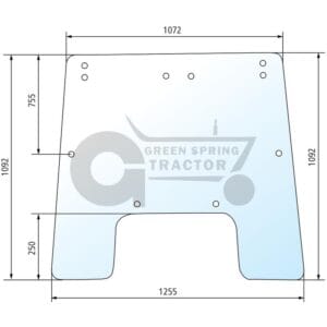 Windscreen for John Deere L57290, L59465