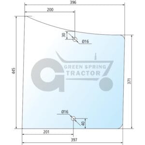 Door screen for John Deere L57909