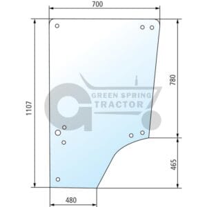 Door screen for John Deere L57904