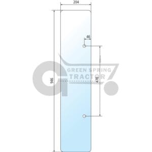 Rear screen for John Deere L60320
