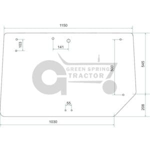 Rear screen for John Deere