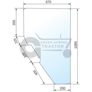 Door screen for John Deere