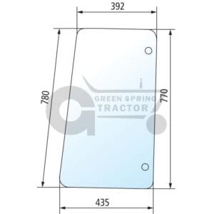 Side window for John Deere