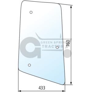 Side window for John Deere L113306, L170547