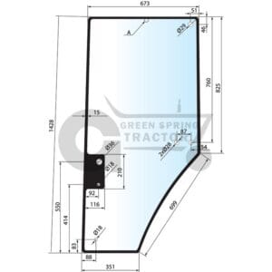 Door screen for John Deere R131163