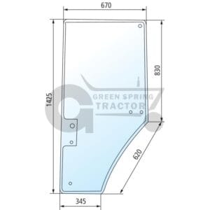 Door screen for John Deere R131164