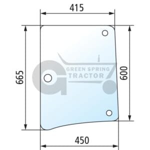 Side window for John Deere ER047311