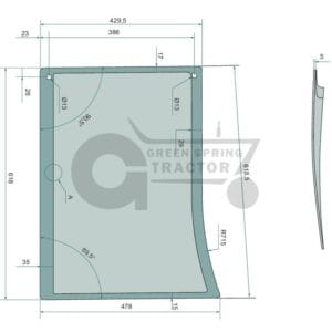 Windscreen for John Deere R96195
