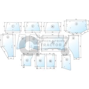 Door screen for John Deere L174377