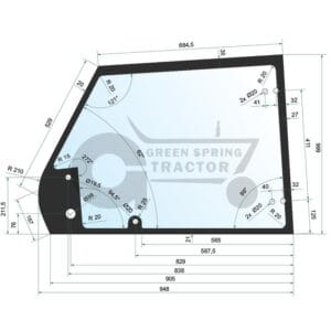 Door screen for John Deere AZ55396