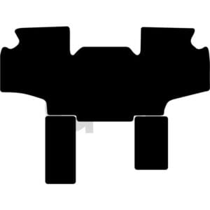 Velour floor mat for John Deere